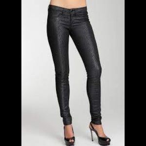 NWOT Bebe Anaconda Icon Skinny Jeans